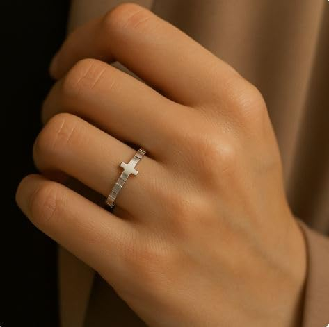 Inel rozariu Sebaoth din Argint Sterling 925, marime 59 [4]