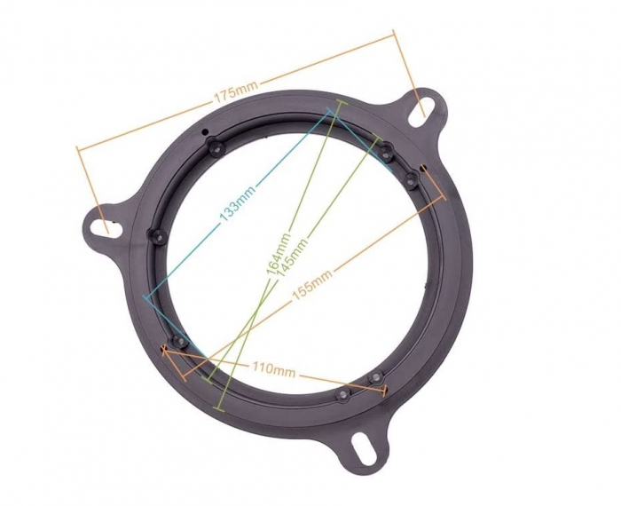 Inele adaptoare boxe de 165 mm Sound-way, Compatibile Renault, Nissan, Dacia, Smart [4]