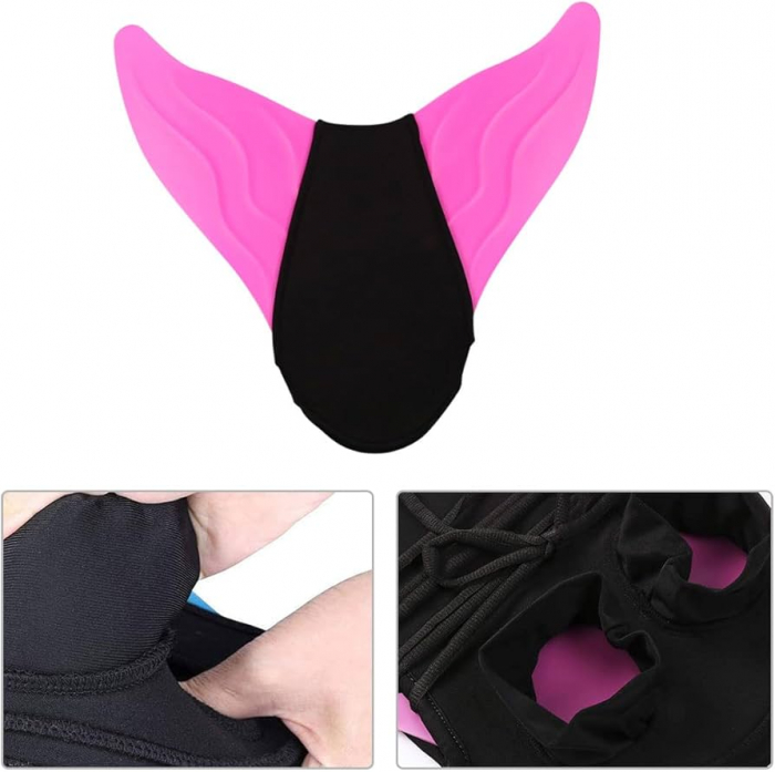 Inotatoare pentru coada de sirena Shepretty wupuG4-130, 49 x 45 cm, roz, 3-13 ani [5]