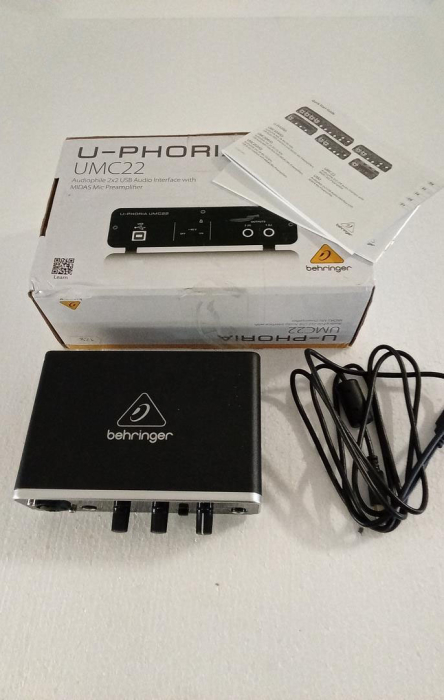 Interfata audio USB Behringer U-Phoria UMC22, negru [2]