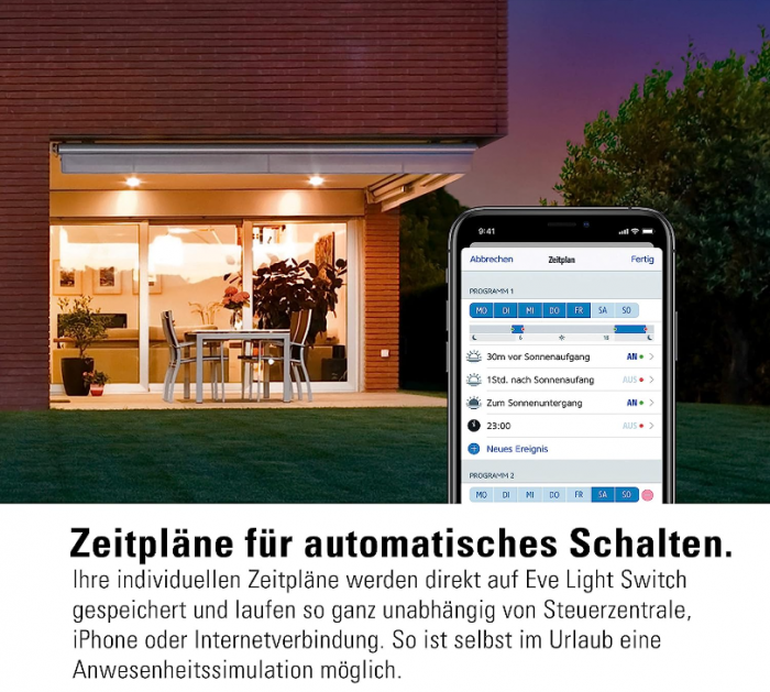 Intrerupator de lumină inteligent Eve Light Switch Bluetooth [6]