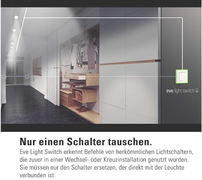 Intrerupator de lumină inteligent Eve Light Switch Bluetooth [4]