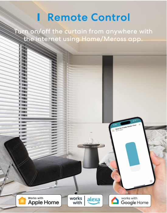 Intrerupator de perdele, jaluzele inteligente Meross Alexa WiFi [6]