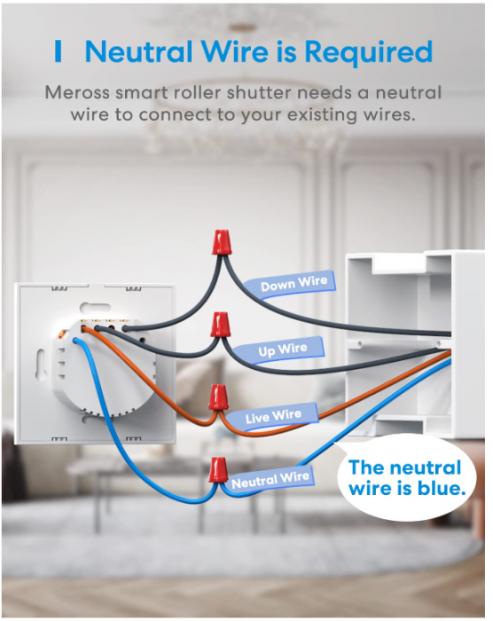 Intrerupator de perdele, jaluzele inteligente Meross Alexa WiFi [3]