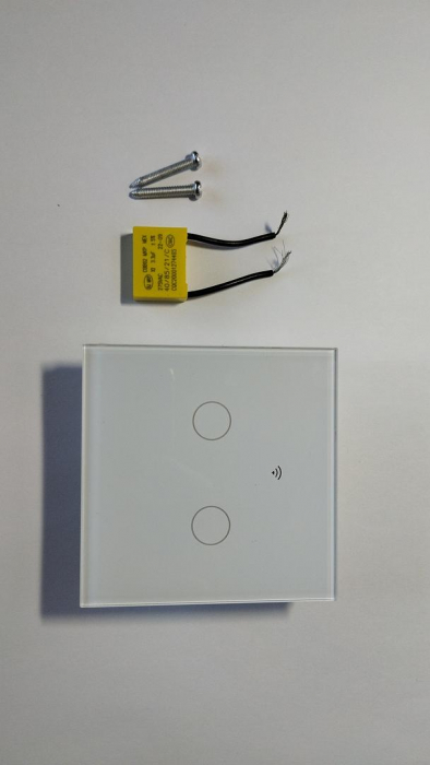 Intrerupator inteligent cu touch Rovo FN2C, Wi-Fi, fara nul, 2 canale, 10A, RF 433MHz [2]