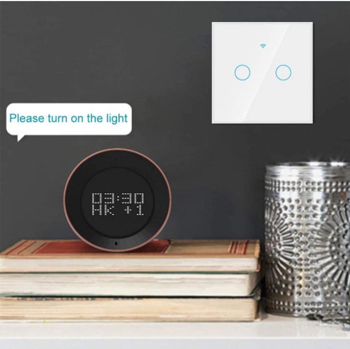 Intrerupator inteligent cu touch Rovo FN3C, Wi-Fi, fara nul, 3 canale, 10A, RF 433MHz [7]