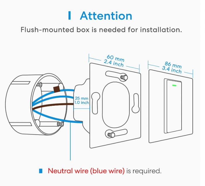 Intrerupator inteligent Meross MSS550 Comutator WiFi [8]