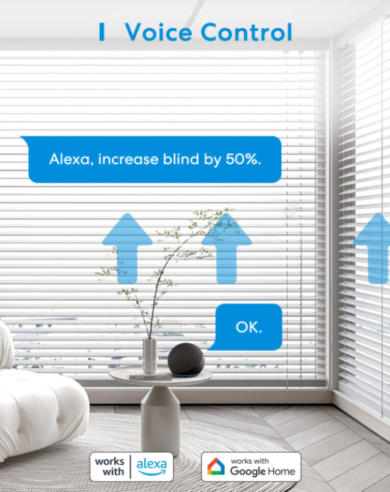 Întrerupător Meross pentru jaluzele, rulouri, cu WiFi, cu comandă vocală și telecomandă [4]