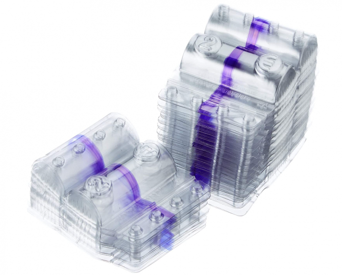 ITERNET Geantă de 100 huse de monede 2 Euro, Banda Violet [3]