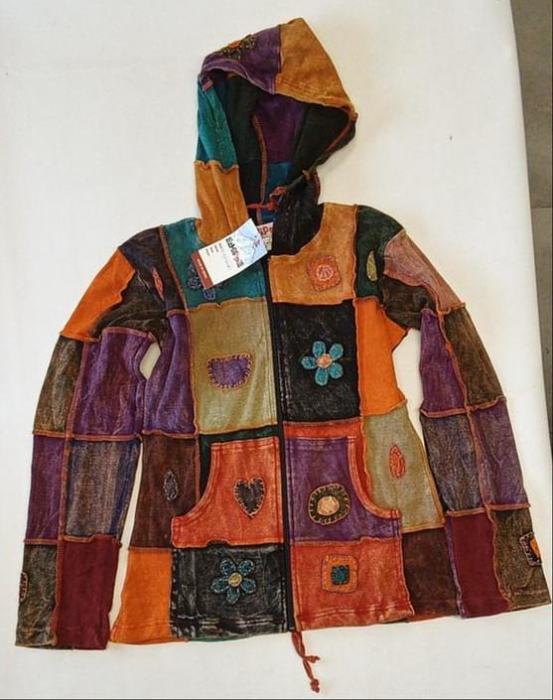 Jacheta cu gluga pentru femei Ezhippie, cu maneca lunga, multicolor, marime M [2]