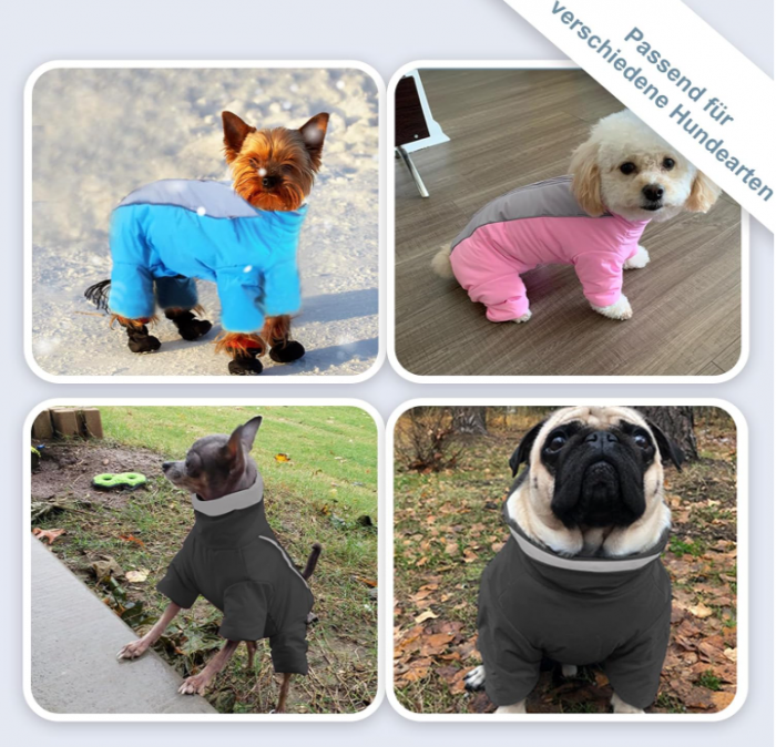 Jachetă impermeabilă pentru câini JULY'S SONG, căptușită cu lână [5]