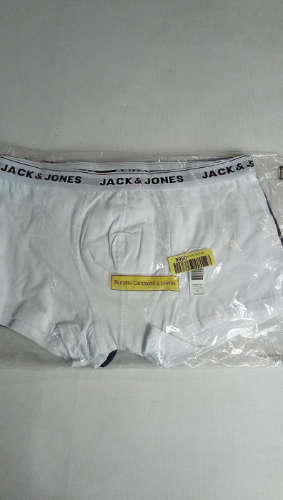 JACK & JONES Jactrunks Boxeri pentru bărbați, pachet de 5, Marimea XL, 3 albi si 2 gri [2]
