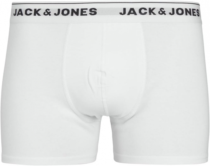 JACK & JONES Jactrunks Boxeri pentru bărbați, pachet de 5, Marimea XL, 3 albi si 2 gri [5]