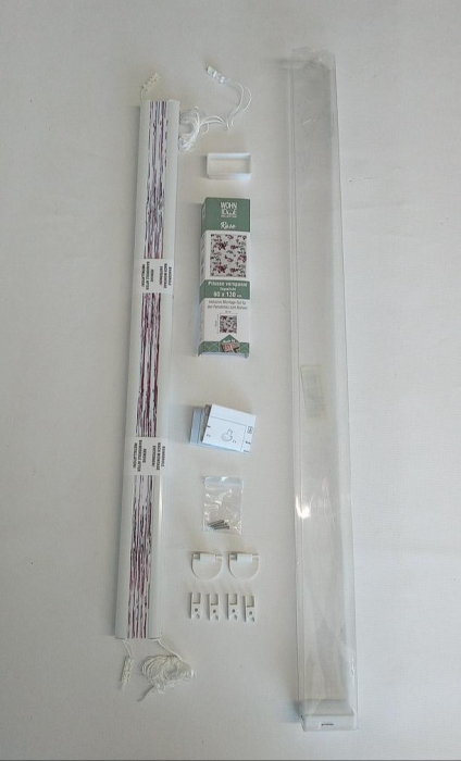Jaluzea orizontala Wohnidee, opac, trandafir alb/roz, 60 x 130 cm [2]