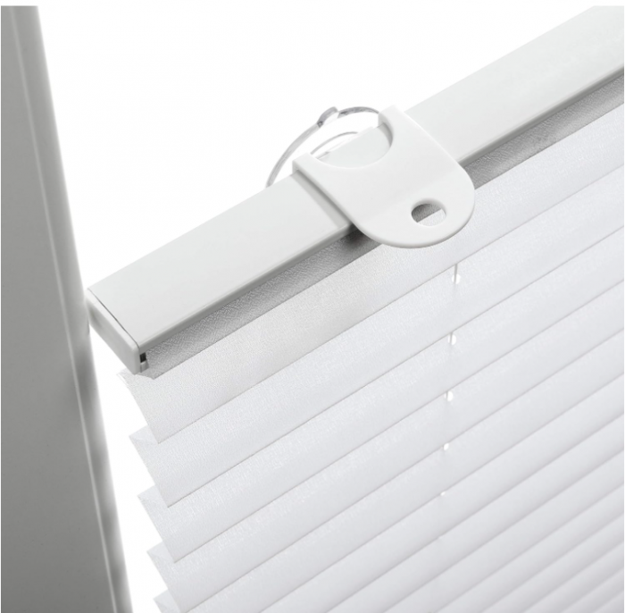 Jaluzele pliante opace Gardinia Plissé Solo cu ventuze, alb, 80 x 130 cm, 32921 [3]