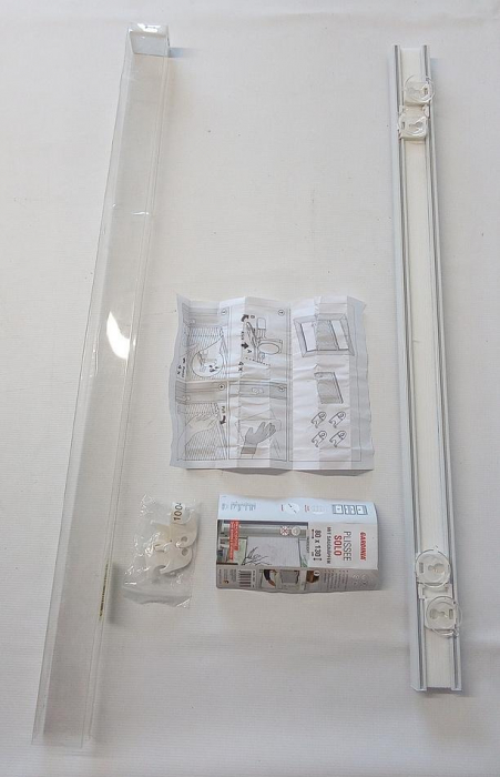 Jaluzele pliante opace Gardinia Plissé Solo cu ventuze, alb, 80 x 130 cm, 32921 [2]