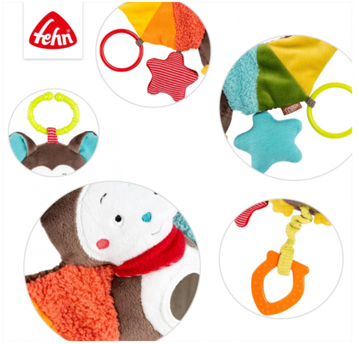 Jucărie interactiva de plus Liliac Fehn 067712, pentru dezvoltarea abilitatilor motorii [6]