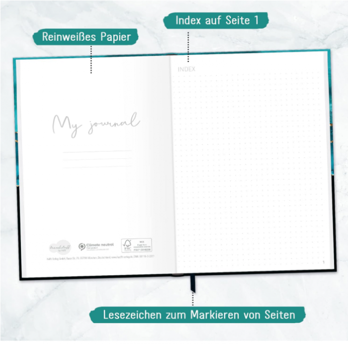 Jurnal A5 cu elastic Trendstuff by Häfft Bullet, 156 pagini [3]