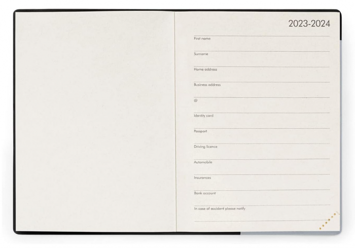 Jurnal Legami, 16 luni, septembrie 2023 până în decembrie 2024, 9,5 x 13,5 cm, culoare Holo fairy [3]