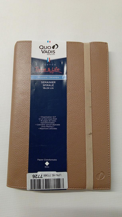 Agenda Quo Vadis cu bandă elastică, 16 x 24 cm, an 2023 [2]