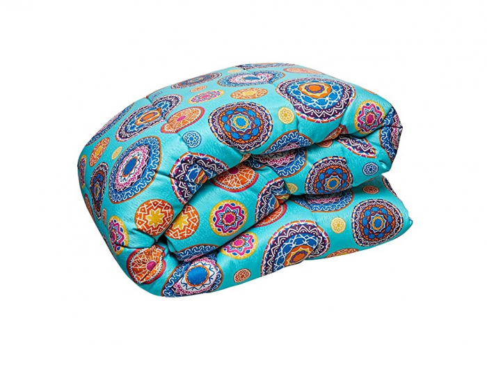 JVR Husă de plapumă ajustabilă, bumbac-poliester, violet, 245x105x4 cm [4]