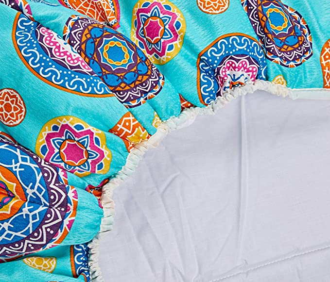 JVR Husă de plapumă ajustabilă, bumbac-poliester, violet, 245x105x4 cm [2]