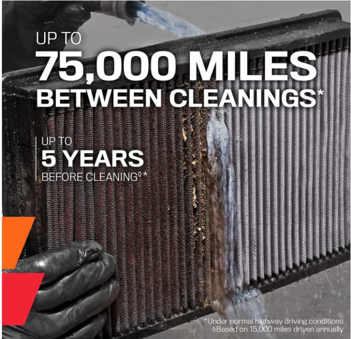 K&N Filtru de aer auto reutilizabil, curățat la fiecare 120.000 km, lavabil [2]