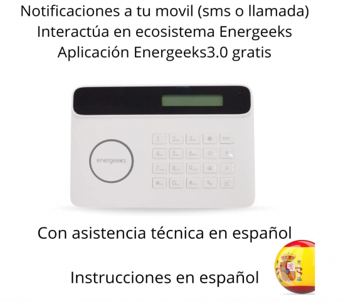 Kit de alarmă ENERGEEKS EG-AW002 WiFi și GSM compatibil cu Alexa și Google Home [10]