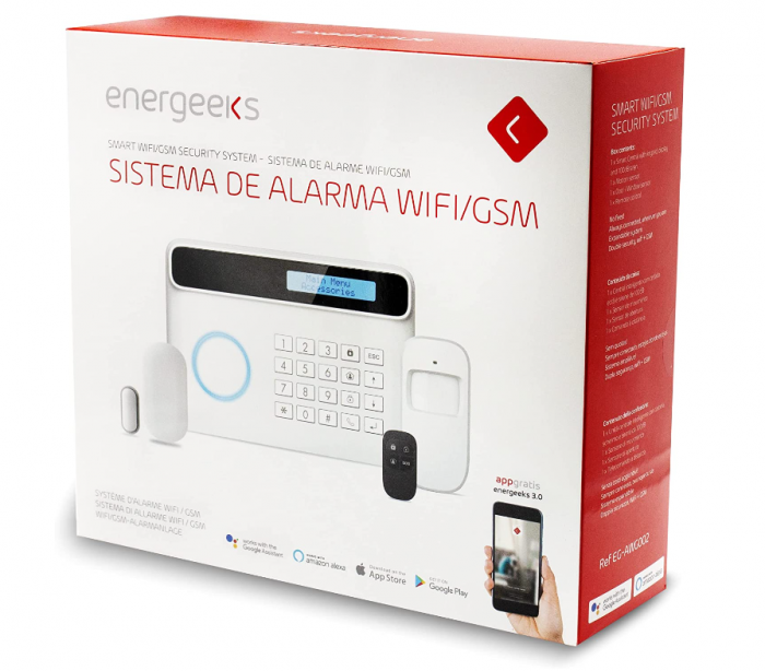 Kit de alarmă ENERGEEKS EG-AW002 WiFi și GSM compatibil cu Alexa și Google Home [7]