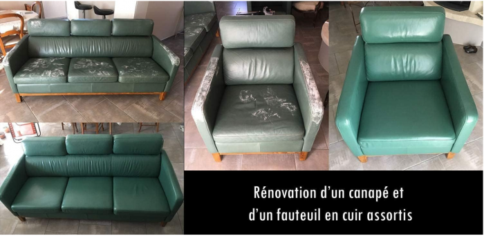 Kit de renovare piele și imitație de piele SOFOLK: pasta pentru reparare + vopsea + vopsea de protecție, 5-gri deschis [5]