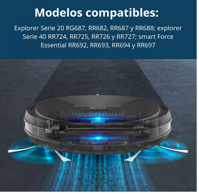 Kit filtre si perii mici aspirator robot Rowenta ZR720002, compatibil cu Explorer Seria 40 și 20 [6]