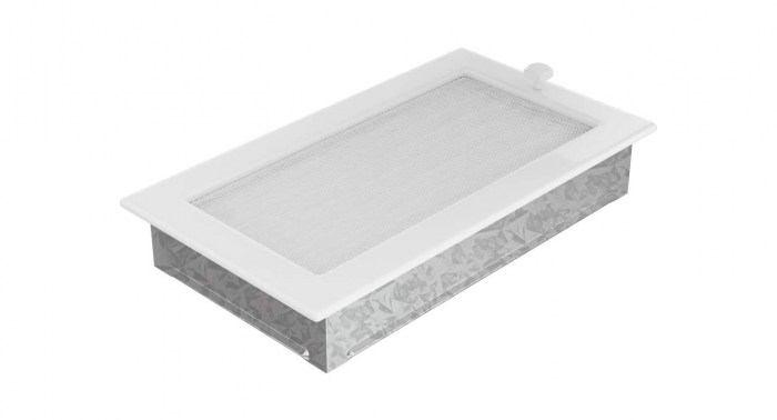 Kratki Grătar de ventilație pentru șemineu, 17 x 30 cm, alb cu obloane [5]