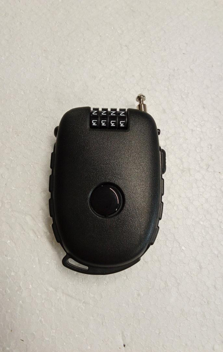 Lacăt cu cablu retractabil Amazon Basics, 4 cifre, negru [3]