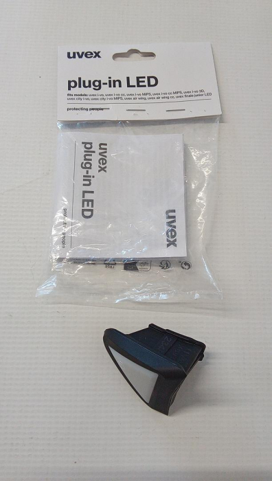 Lampa casca ciclism, Uvex, Negru/Rosu [2]