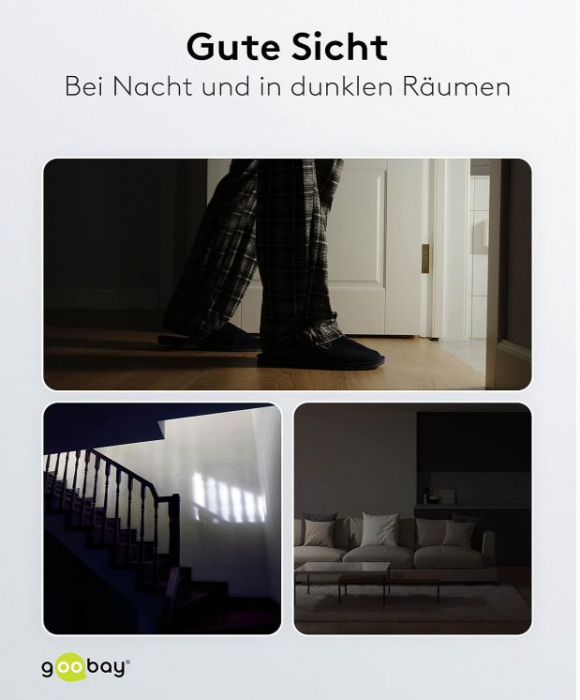 Lampa de noapte LED Goobay 96500, alb 6500K [6]