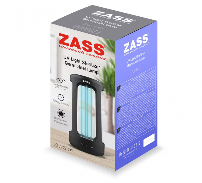 Lampa germicida cu lumina UV Zass ZUVS 01, negru [3]