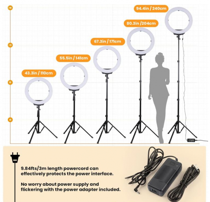 Lampa LED circulara TARION R219S, 48 cm [10]