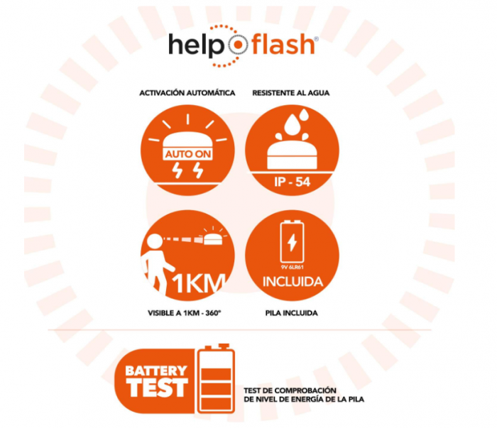 Lampa LED de urgenta Help Flash V16, Omologat [5]