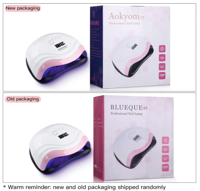 Lampă UV LED pentru unghii Aokyom 168 W [8]