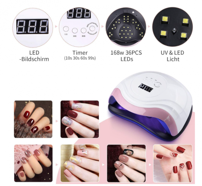 Lampă UV LED pentru unghii Aokyom 168 W [3]