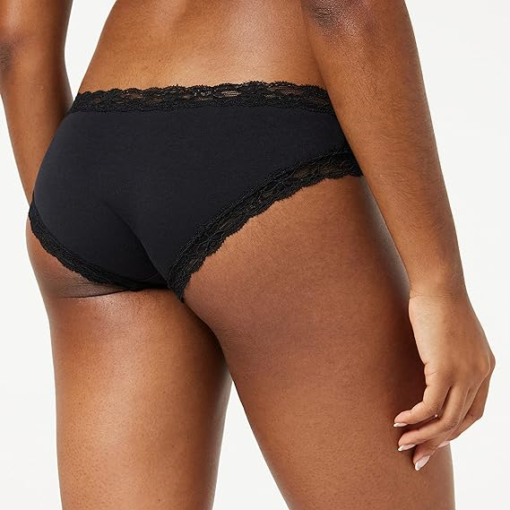 Lenjerie intima pentru femei din bumbac Iris & Lilly, pachet de 5, Marimea M [4]