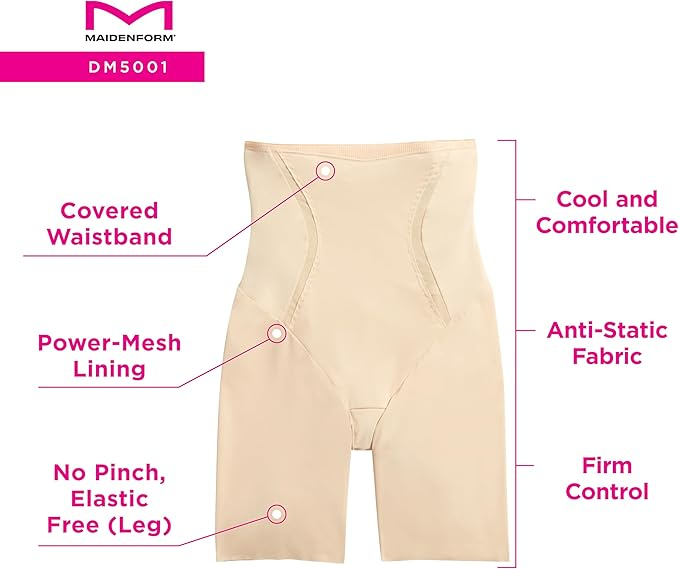 Lenjerie modelatoare cu talie inalta pentru femei Maidenform Firm Foundations, bej, L [5]