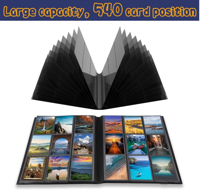 Liant pentru cărți de tranzacționare BOYATONG, 540 de buzunare [6]