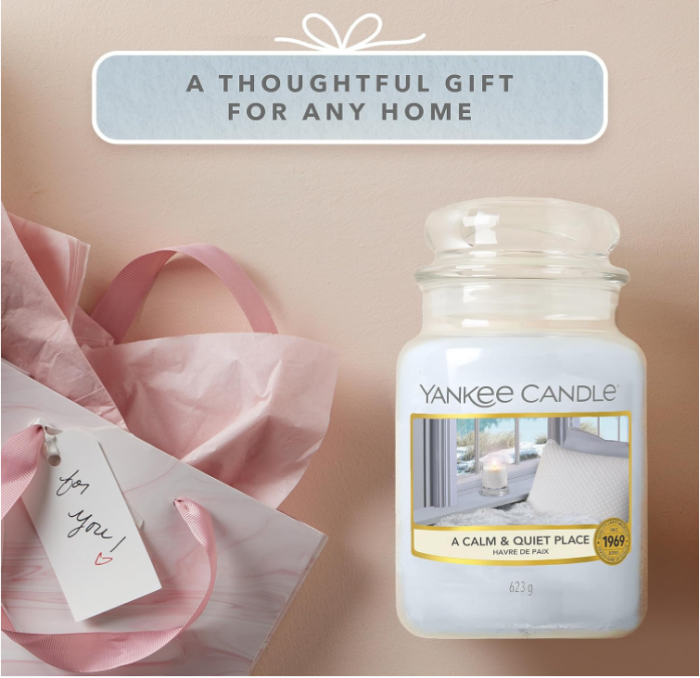 Lumanare parfumata in borcan Yankee, gri [7]