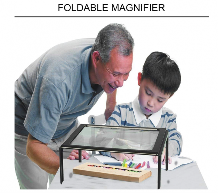 Lupă de birou cu lumina FLEAGE, Dimensiune A4 [5]