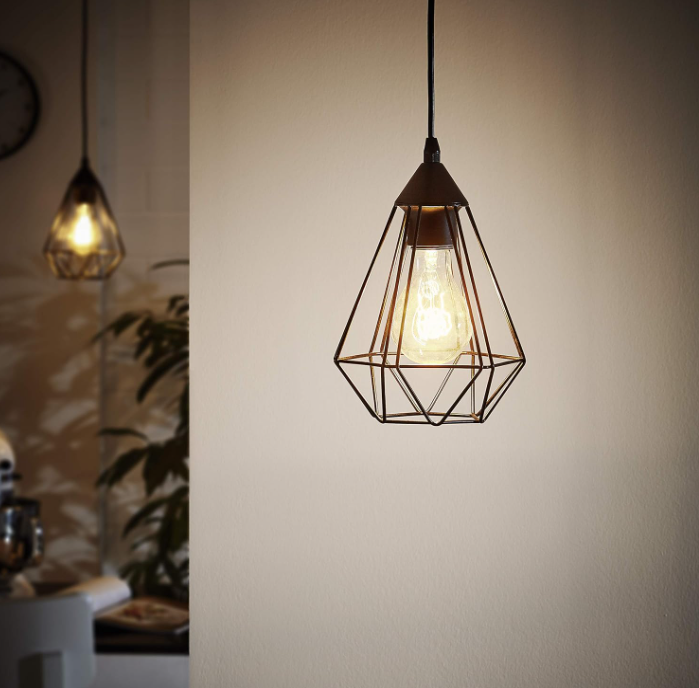 Lustra/Pendul vintage EGLO Tarbes, E27, Ø 17,5 cm, negru [4]