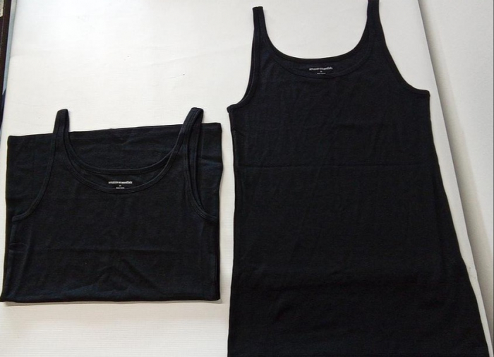 Maiou Amazon Essentials pentru femei, cu bretele subtiri, pachet de 2, Marimea M [2]