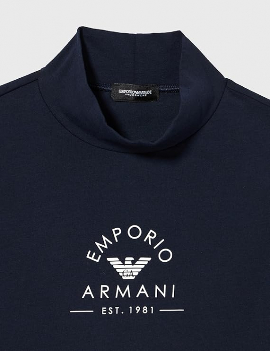 Maiou crop top pentru femei Emporio Armani Iconic Stretch Cotton, bleumarin, XL [8]