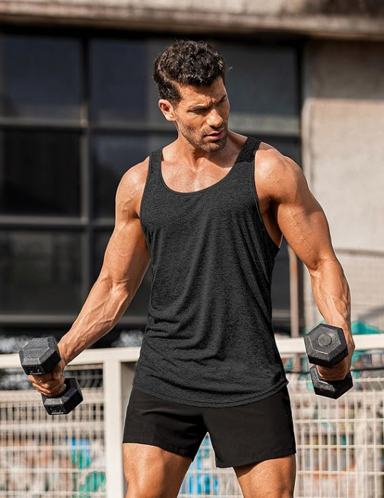 Maiou pentru barbati COOFANDY, negru, XL [2]