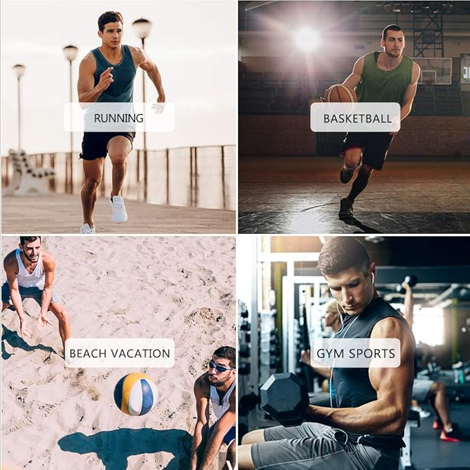 Maiou sport pentru barbati MEETYOO, gri, M [6]